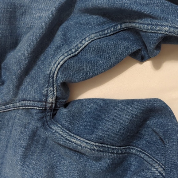 Anthropologie The Colette Crop Wide-Leg Jeans by Maeve, Color Palms Wash Size 28 - Picture 13 of 16